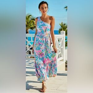 Lilly Pulitzer Mooney Midi Dress Size XL